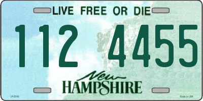NH license plate 1124455