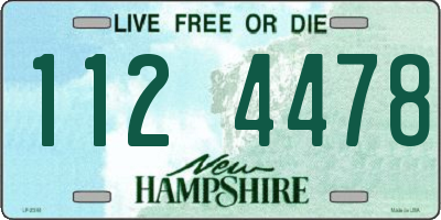 NH license plate 1124478