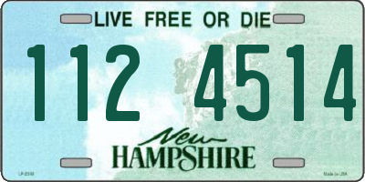 NH license plate 1124514