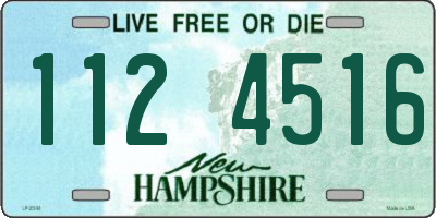 NH license plate 1124516