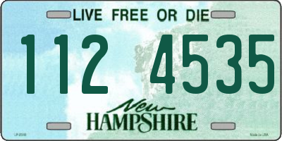 NH license plate 1124535