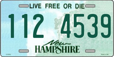 NH license plate 1124539