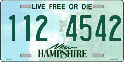 NH license plate 1124542