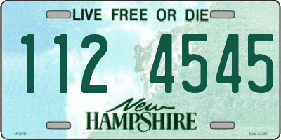 NH license plate 1124545