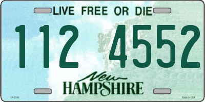 NH license plate 1124552