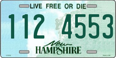 NH license plate 1124553