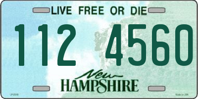 NH license plate 1124560