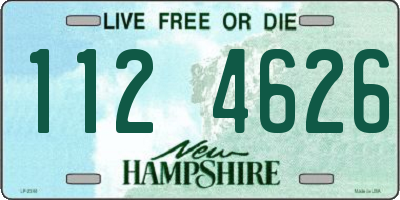 NH license plate 1124626