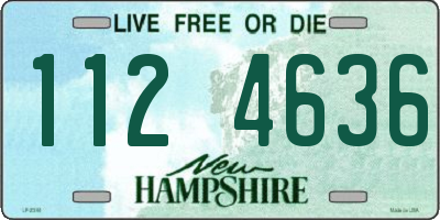 NH license plate 1124636