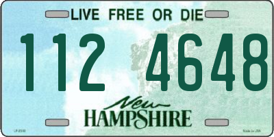 NH license plate 1124648