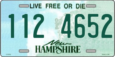 NH license plate 1124652