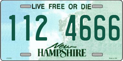 NH license plate 1124666