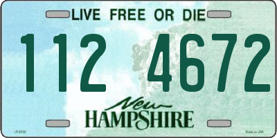 NH license plate 1124672