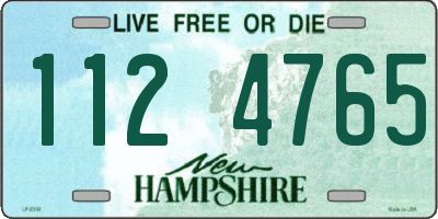 NH license plate 1124765