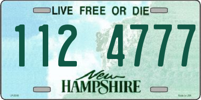 NH license plate 1124777