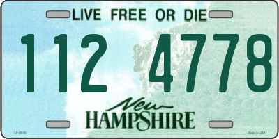 NH license plate 1124778