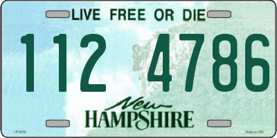 NH license plate 1124786