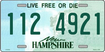 NH license plate 1124921