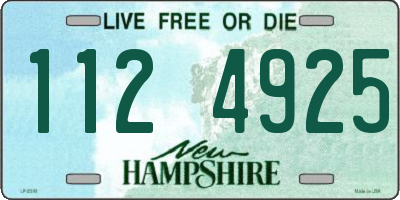 NH license plate 1124925