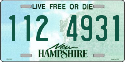 NH license plate 1124931