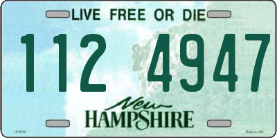 NH license plate 1124947