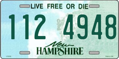 NH license plate 1124948