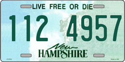 NH license plate 1124957