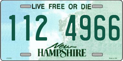 NH license plate 1124966