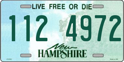 NH license plate 1124972