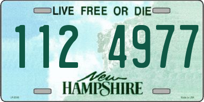 NH license plate 1124977