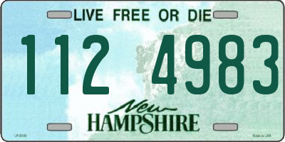 NH license plate 1124983