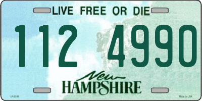 NH license plate 1124990