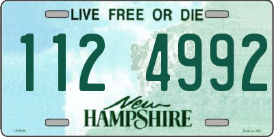 NH license plate 1124992