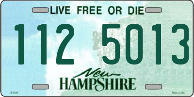 NH license plate 1125013