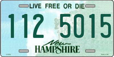 NH license plate 1125015