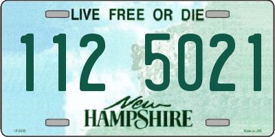 NH license plate 1125021