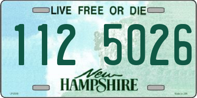 NH license plate 1125026