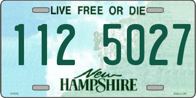 NH license plate 1125027