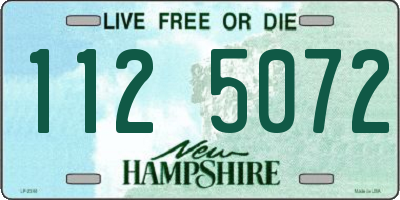 NH license plate 1125072