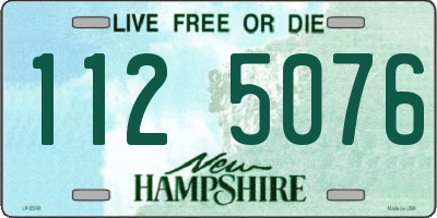 NH license plate 1125076