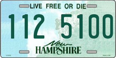 NH license plate 1125100