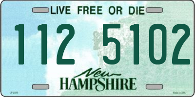 NH license plate 1125102