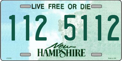 NH license plate 1125112
