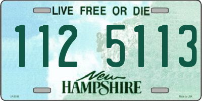 NH license plate 1125113
