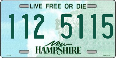 NH license plate 1125115
