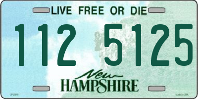 NH license plate 1125125