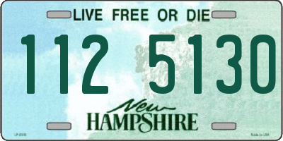 NH license plate 1125130