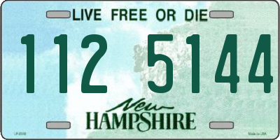 NH license plate 1125144