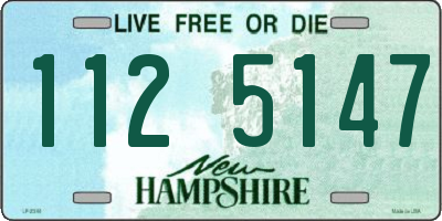 NH license plate 1125147