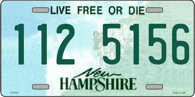 NH license plate 1125156